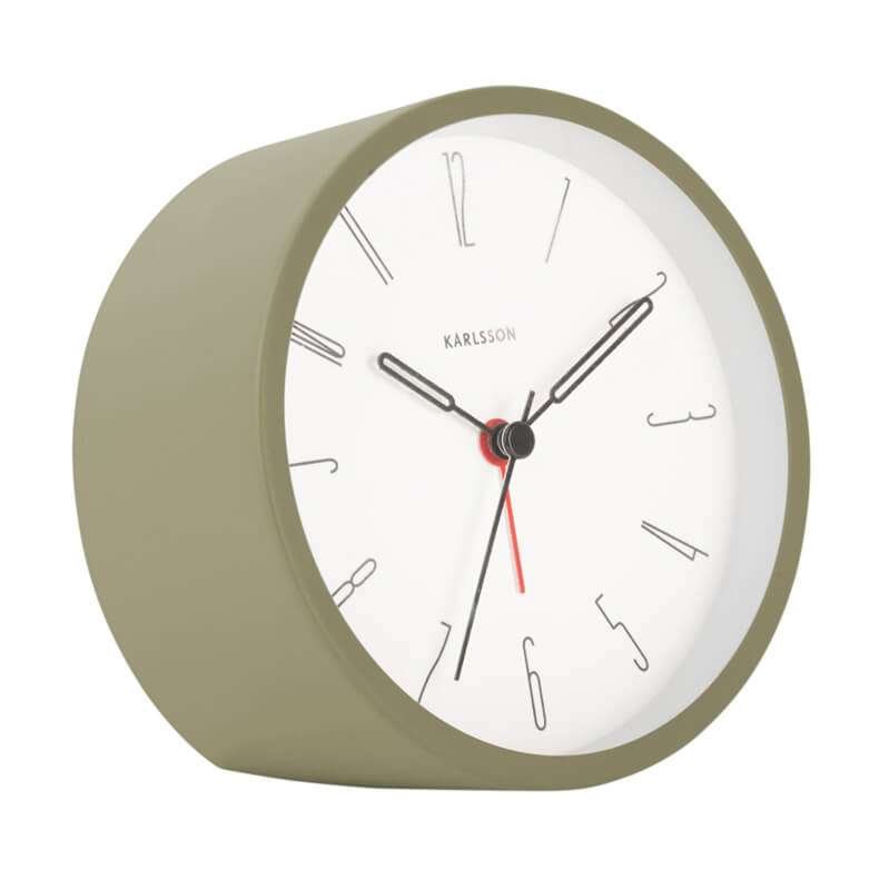 Present Time Alarm Clock Belle Numbers